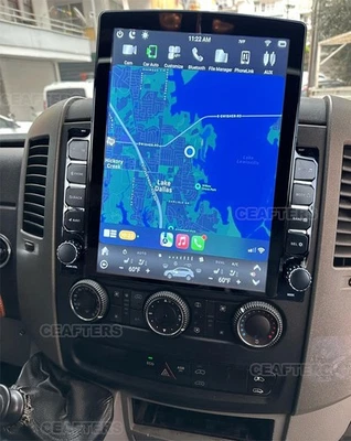 9.7" For 2007-18 Freightliner Sprinter Apple CarPlay Radio Stereo Android14 GPS Foto 1 de 4