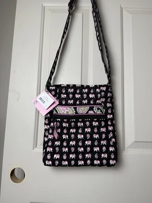 Vera Bradley 粉色大象 Hipster 斜挎包全新带标签 - 最后一个 — 第 1/4 张图片