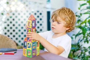 Manve 40 Pcs Magnet Building Tiles Magnetic 3D Building Blocks - Picture 1 of 2