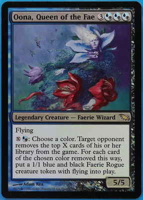 Oona, Queen of the Fae FOIL Shadowmoor NM Blue Black Rare CARD (508117) ABUGames - Image 1 of 2