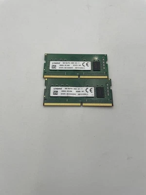 Kingston 1RX8 PC4-2666V-SA1-11 8GB DDR4 Laptop Memory 2 Modules Set Tested - Image 1 of 2