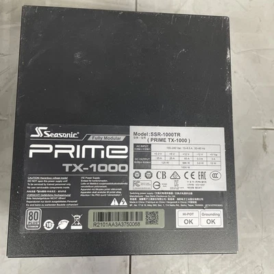 Seasonic PRIME TX-1000, 80+ TITANIUM 1000W, Fully Modular PC Power Supply - Image 1 of 4