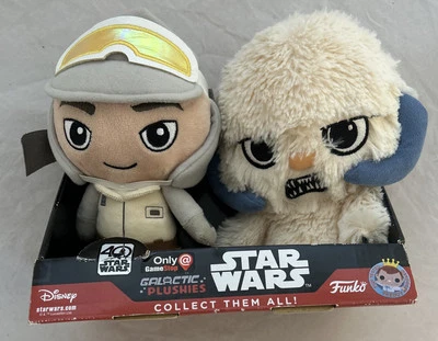 Funko Star Wars Peluches Galactic Hoth Luke & Wampa Paquete de 2 Exclusivos de GameStop Foto 1 de 4
