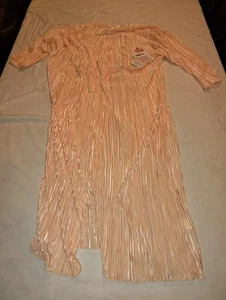 Lularoe Shirley Medium NWT Kimono Open Cardigan Pearl Coral Pink Accordian New - Picture 1 of 5