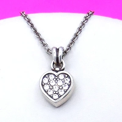 Collar reversible corazón pequeño Brighton Meridian Zenith nuevo con etiquetas joyas de $72 Foto 1 de 4