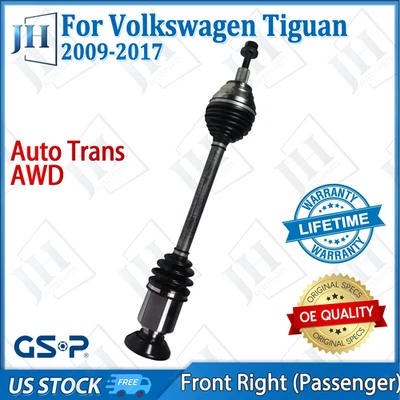 Eje CV pasajero delantero derecho original para Volkswagen Tiguan 2009-17 AWD automático Foto 1 de 4