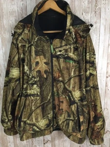 Remington Camo Jacket Mens XL XXL 60"Chest Hooded Zip Hunting Soft Fleece Lined - Picture 1 of 5