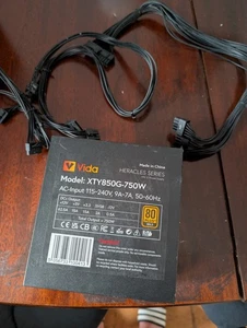 Vida Heracles fully modular 750W PSU ATX PC 80+gold please read description - Picture 1 of 9