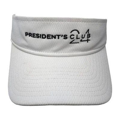 Sombrero visera President's Club 24 con tirantes blanco talla única bordado Foto 1 de 4