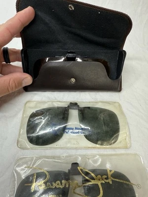 Винтажный зажим на абажуры для очков лот набор из 3 Panama Jack и многое другое - Изображение 1 из 3