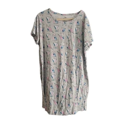 Secret Treasures Gris Estampado de Búho Ropa de Dormir Camisa para Mujer Talla Grande 2X-3X Foto 1 de 4