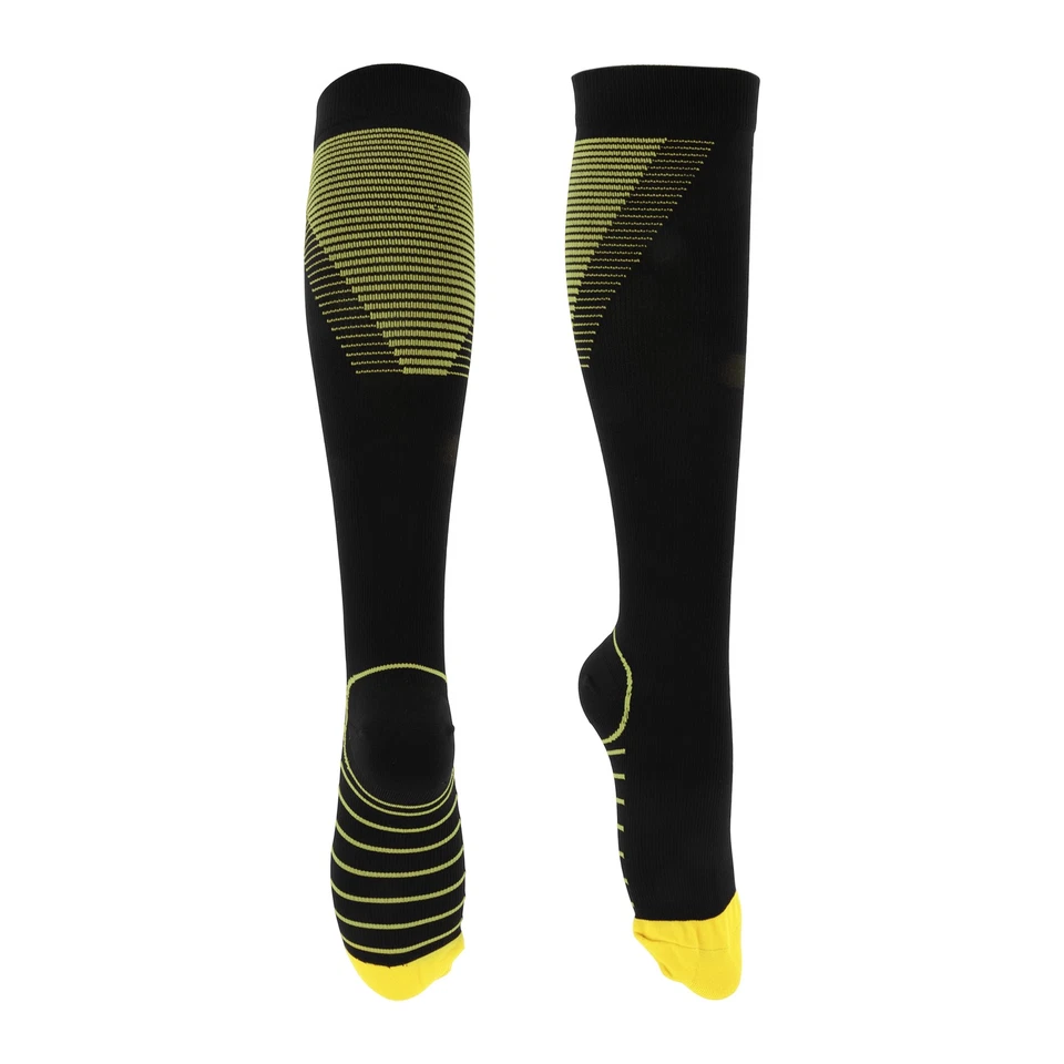 Calcetines ciclismo transpirables, amarillo/negro, T L-XL, 1 par, Universal - Imagen 1 de 4