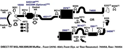 Exhaust Muffler For 2007-2010 Nissan Sentra 2.0L L4 GAS DOHC - Image 1 of 4