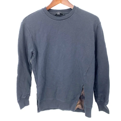 Suéter AllSaints Mujer Pequeño Negro Solo Cuadros Pullover Silencioso Lujo Preppy Foto 1 de 4