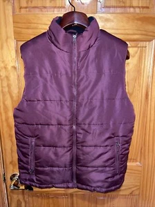 Surplus Men’s Sz Medium Red Puffer Vest Sleeveless Padded Jacket Winter Quilted - Picture 1 of 4
