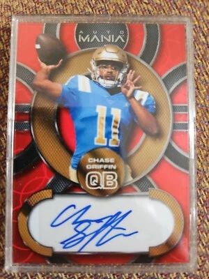 2022 Wild Card Auto Mania Chase Griffin Autograph Red Variant UCLA Bruins  - Image 1 of 2