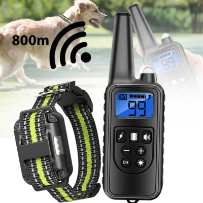 MARKENLOS Juego de funciones de sonido de vibración para perros collar de crianza de descarga eléctrica para perros