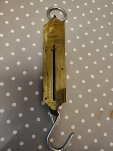 POCKET BALANCE original Rebüre antike Waage / Sackwaage / Fischwaage - Bild 1 von 2