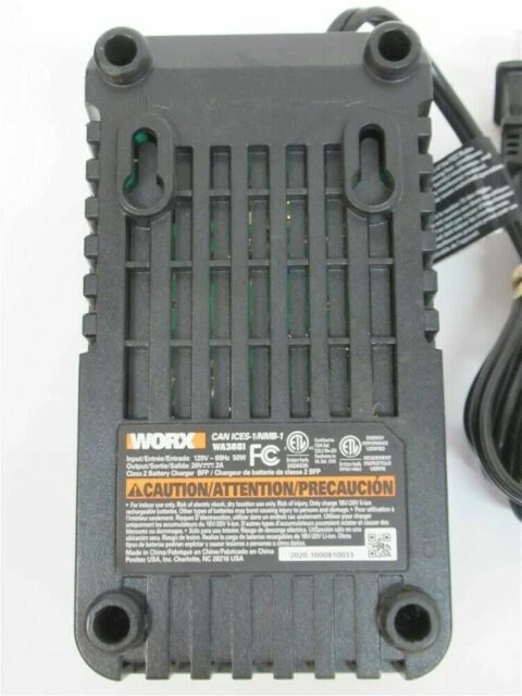 WORX WA3881 Battery Charger - Black