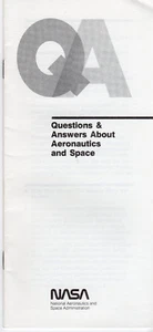 SPACE - BROCHURE (1986) NASA  "Questions and Answers About Aeronautics and Space - Picture 1 of 3