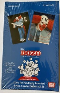 BOZO🤡EL PAYASO MÁS FAMOSO DEL MUNDO DE COLECCIÓN. Tarjetas no deportivas 1994 caja sellada de fábrica - Imagen 1 de 6
