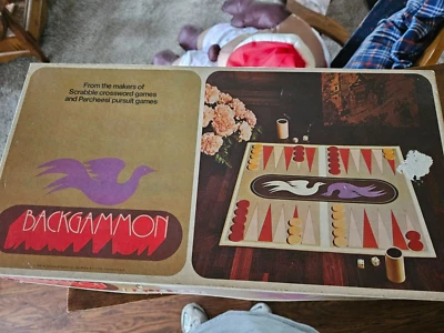 Vintage 1975 Backgammon Board Game, Selchow Righter - Image 1 of 4