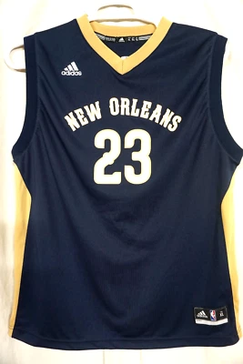 ADIDAS 'NEW ORLEANS 23 DAVIS' YOUTH BLUE JERSEY/SIZE X-LARGE/PRE-OWNED - Image 1 of 3