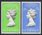 Guernesey 163-164, MNH.Michel 163-164. QE II Couronnement. Visite royale, 1978.