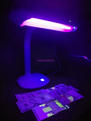 UV-A Onda Larga 352nm Mesa Ultravioleta Luz Negra Lámpara UV Detector de Fluorescencia Foto 1 de 4