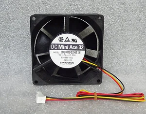 HP Sanyo Denki Mini Ace 92mm Fan 3 Pin AMP Connector 695946-001 109P0912H216 NEW - Picture 1 of 4