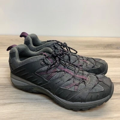 Tênis de caminhada Merrell feminino 10 Siren Sport 2 Damson preto roxo Q-Dry J46592 - Imagem 1 de 4
