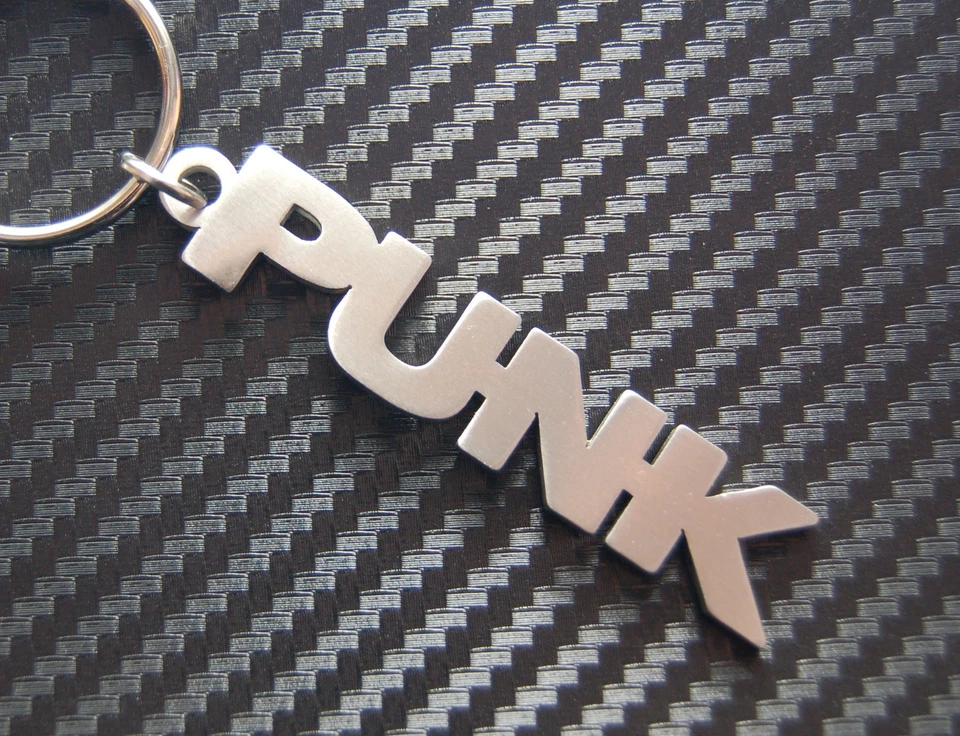 PUNK Rock Band Mohawk Music Nickname Keyring Keychain Key Fob Gift - Image 1 of 1