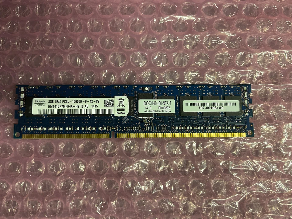 SK Hynix HMT41GR7MFR4A-H9-T8-AE 8GB 1RX4 PCL-10600R 1333MHX ECC Server Memory - Image 1 of 1