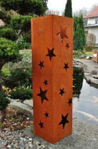 Edelrost Säule "Sternenregen" - Bild 1 von 2