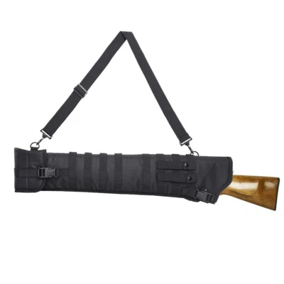 Tactical Rifle Shotgun Scabbard Holster Molle Carry Soft Gun Case Black - Image 1 of 4