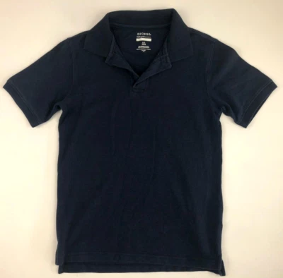 Camisa Polo George Niños Jóvenes (10-12) Talla L Azul Uniforme Escolar Camisa Corta Foto 1 de 4