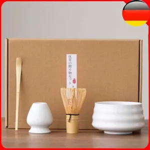 4 Pcs Matcha Tee Set / Teeschale Matchaschale / Matchabesen Bambusbesen Besen DE - Bild 1 von 15