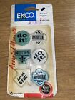 Ekco 1994 Plastic Do It, Important, Notes, Look Novelty Refrigerator Magnets NOS