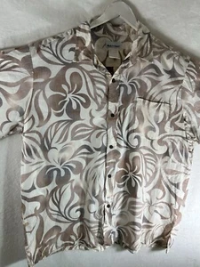 Vintage Made In Hawaii Button-Down Hawaiian Shirt Mens Short Sleeve 3XL Cotton - Picture 1 of 10