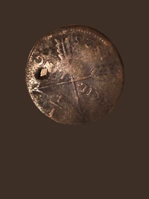 1825 Sweden 1/4 Skilling Copper Coin - G (Good) condition - Image 1 of 2
