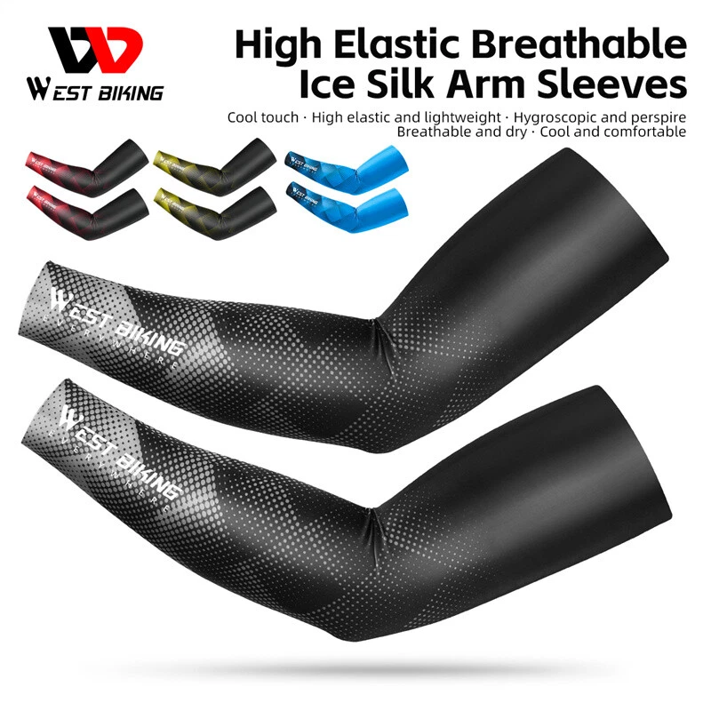 Cooling Arm Sleeves UV Sun Protection Cycling Sports Sleeves Arm Sleeves Cover - Image 1 of 4