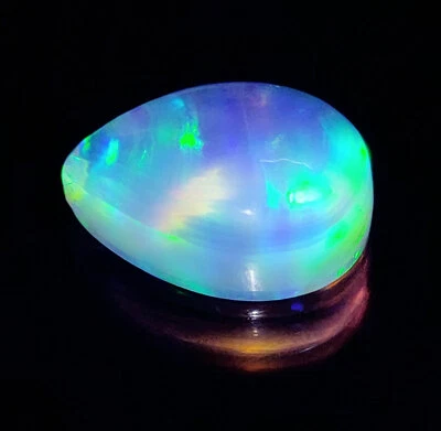 Cojín de fuego blanco de 10,35 quilates colgante doble impresionante gema suelta corte pera Foto 1 de 4