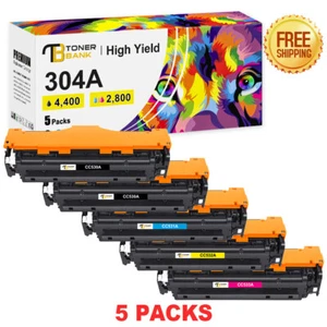 Black Color Toner CC530A 304A For HP LaserJet CP2025dn CP2025n CM2320nf MFP lot - Picture 1 of 16