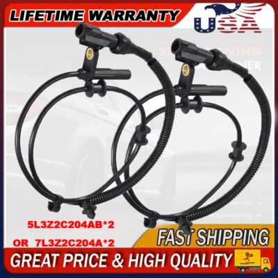 2 sensores de velocidad ABS delanteros izquierdo/derecho para Ford F-150 Lincoln Mark LT 7L3Z2C204A Foto 1 de 4