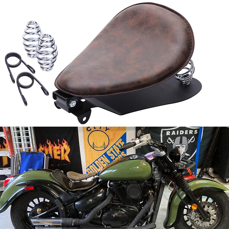 For Suzuki Boulevard C50 S40 M800 M50 Bobber Custom Spring Solo Seat Base Saddle Foto 1 de 4