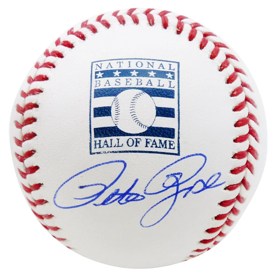 Pete Rose Firmado Rawlings Oficial Salón de la Fama del Béisbol MLB (JSA) Foto 1 de 1