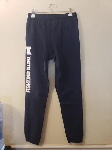 NEW - Nike Illinois Fighting Illini College NCAA Small Fleece Jogger Sweat Pants Cover