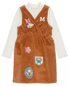 Disney Minnie Mouse Long Sleeve 2-Piece Little Girls Corduroy Set: Size 4-NWT - Picture 1 of 8