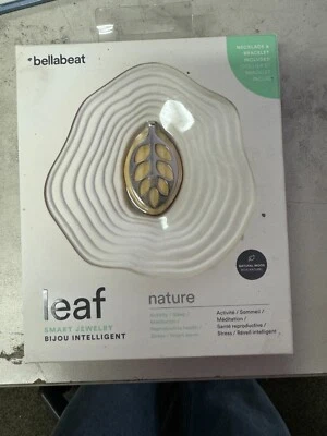 Bellabeat Leaf Nature Health Tracker Smart Jewelry Silver Opened Box