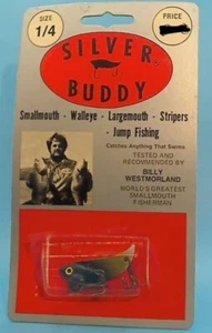 Vintage Silver Buddy Billy Westmorland 1/4 OZ Fishing Lure - black - gold - Picture 1 of 2